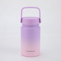 Crossing Urban Ceramic S/S Insulated Flat Cap Bottle With Handle 400ml - Ombre Lavender Luxe
