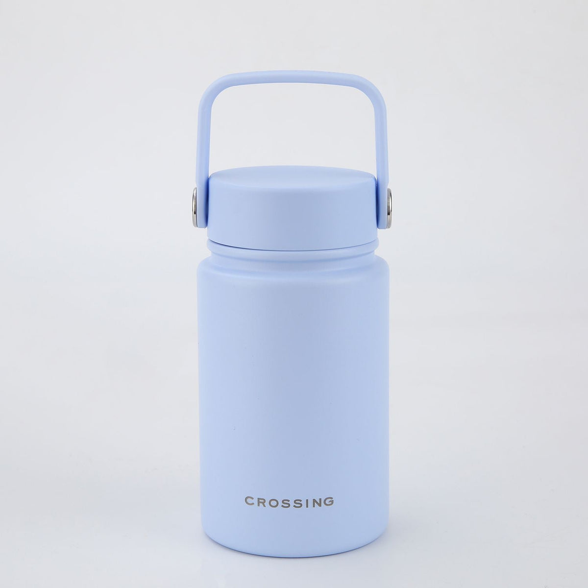 Crossing Urban Ceramic S/S Insulated Flat Cap Bottle With Handle 400ml - Sky Blue