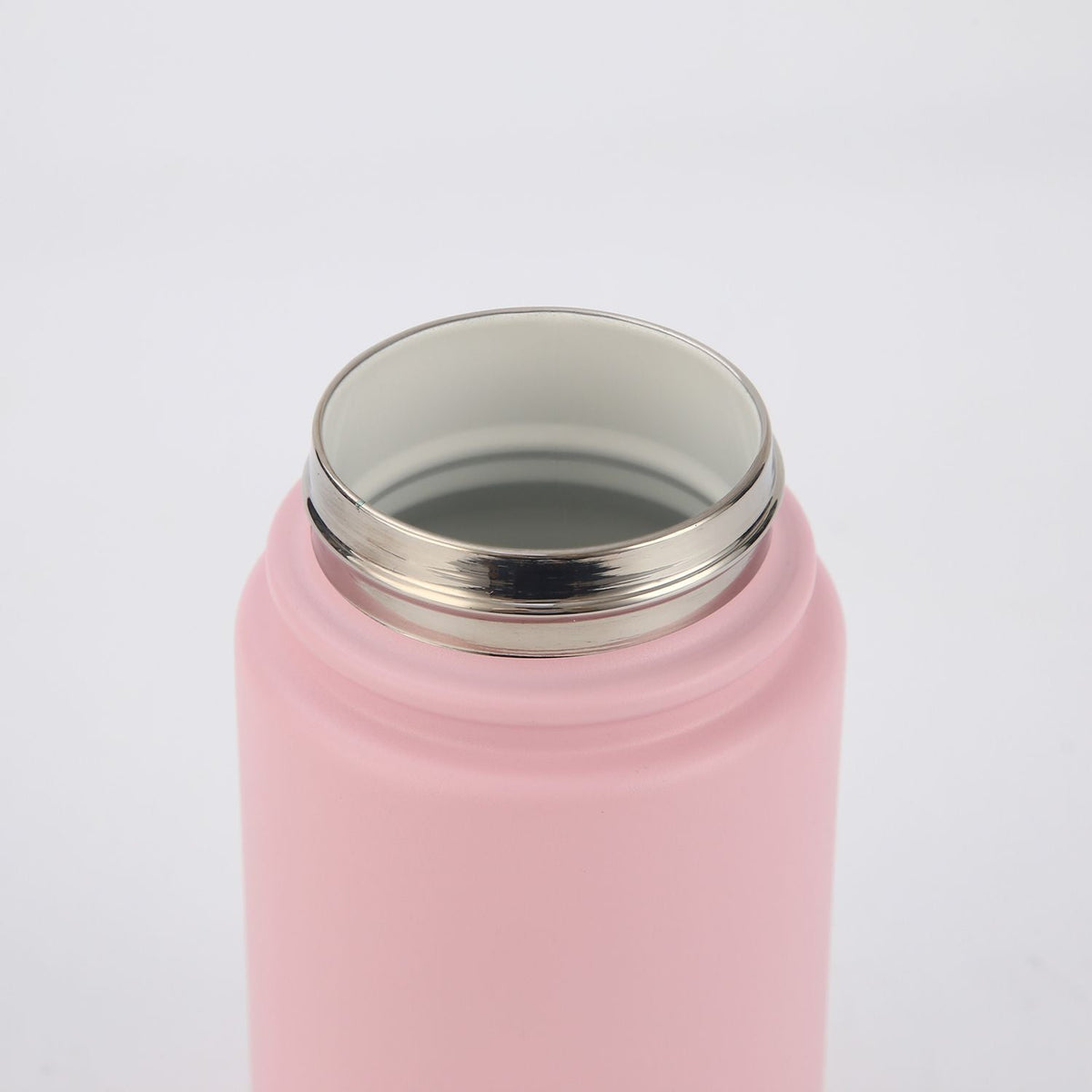 Crossing Urban Ceramic S/S Insulated Flat Cap Bottle With Handle 600ml - Light Pink