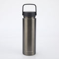 Crossing Urban Ceramic S/S Insulated Flat Cap Bottle With Handle 720ml - Gun Metal