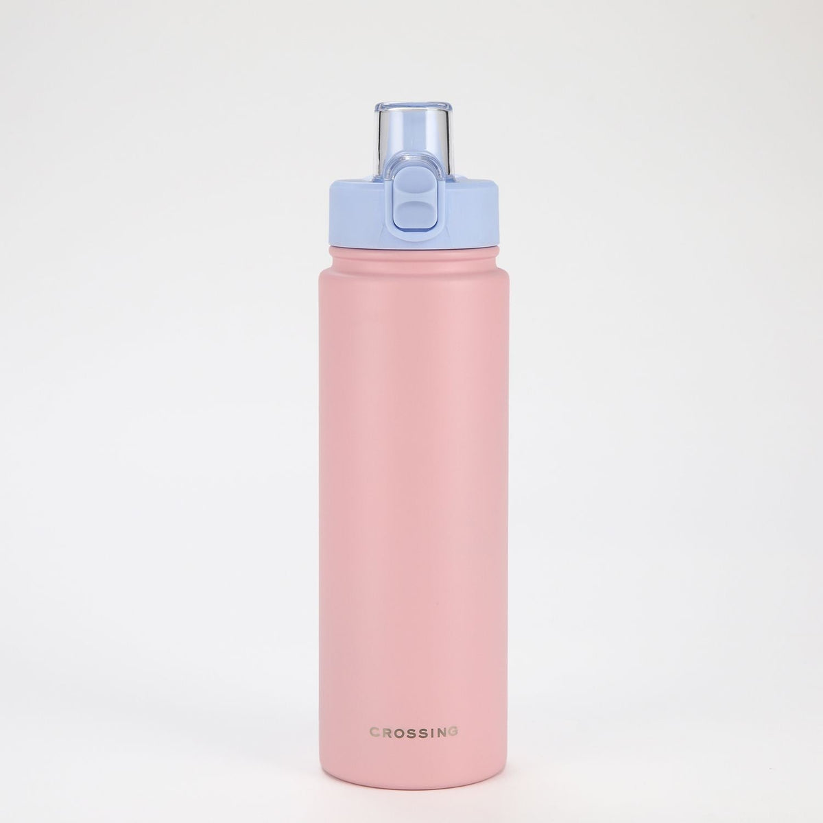 Crossing Urban Ceramic S/S Insulated Straw Sipper Cap Sports Bottle With Handle 720ml - Dusty Rose Blue (Mix)