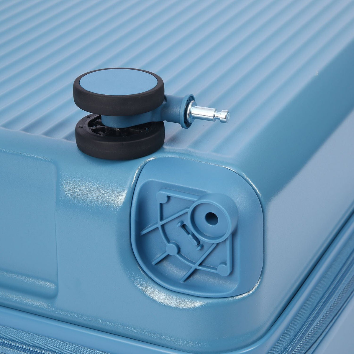 Crossing VIVE Polycarbonate Expandable Carry On Luggage V2 - Blue