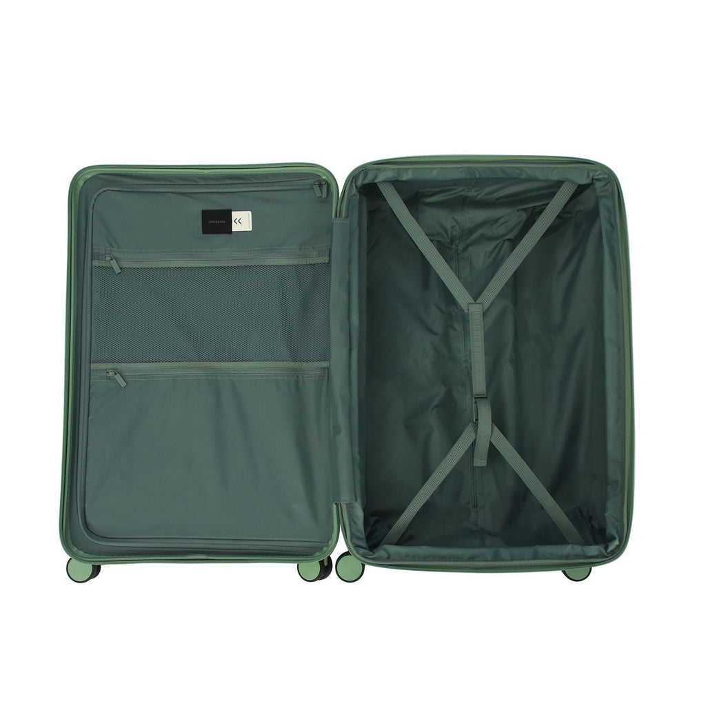 Crossing VIVE Polycarbonate Expandable Large Luggage V2 - Sage Green
