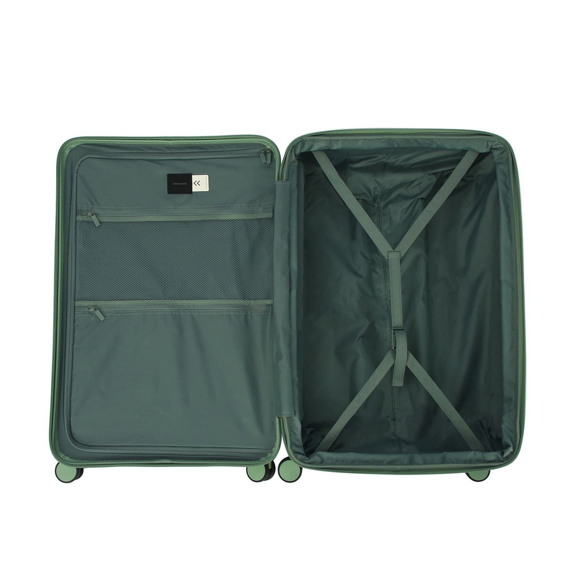 Crossing VIVE Polycarbonate Expandable Large Luggage V2 - Sage Green
