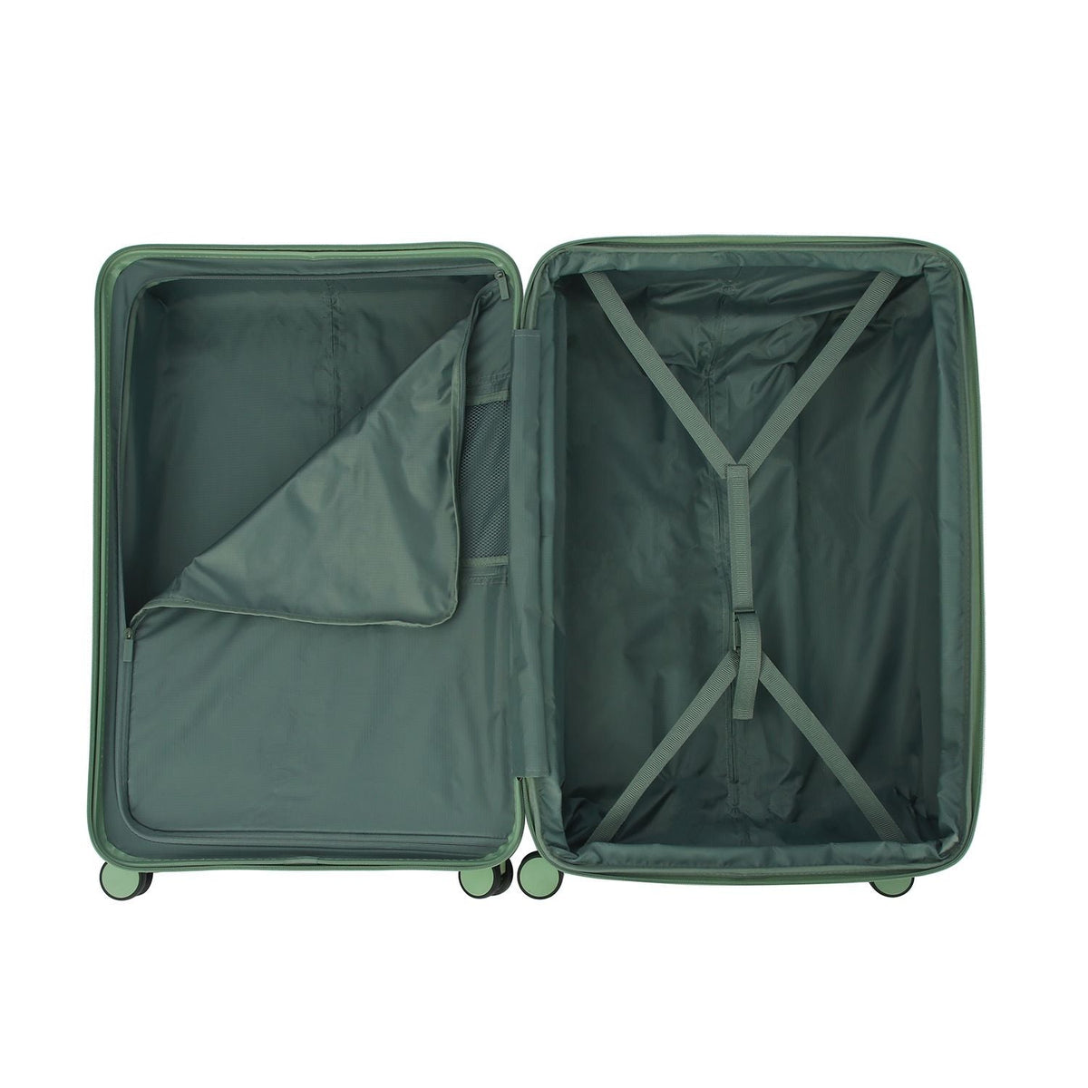 Crossing VIVE Polycarbonate Expandable Large Luggage V2 - Sage Green