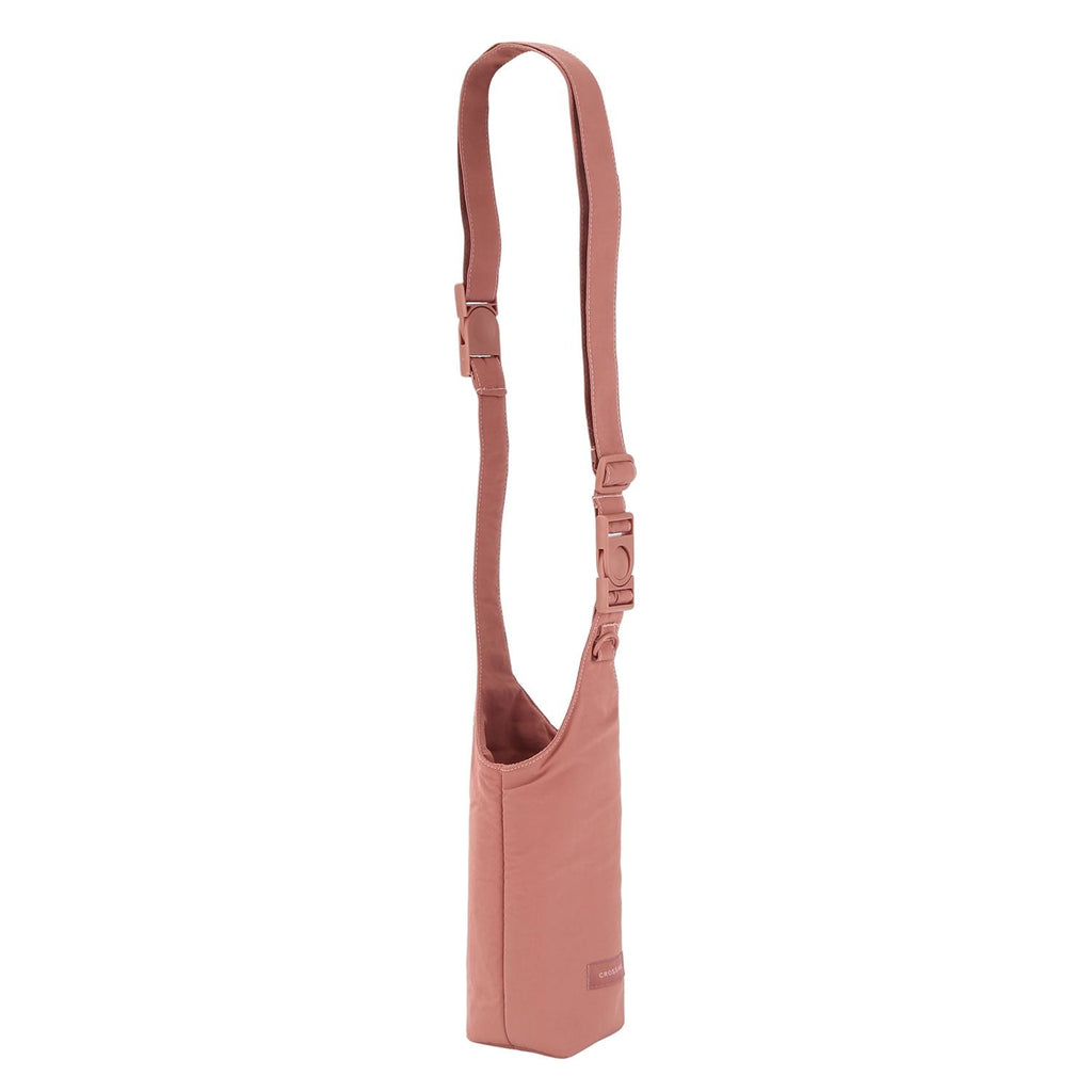 Crossing Waterproof Checked Nylon Dual Carry Water Bottle Bag - Blush