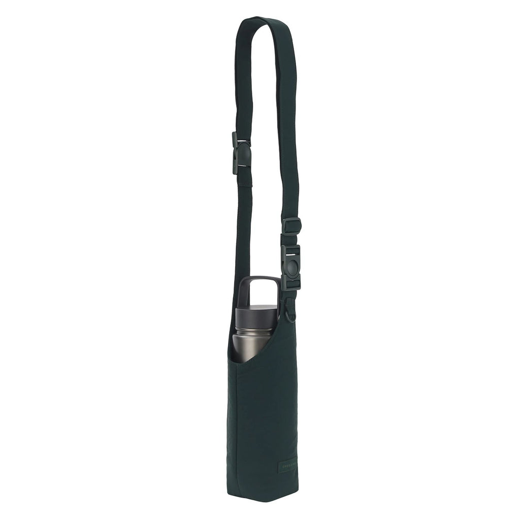 Crossing Waterproof Checked Nylon Dual Carry Water Bottle Bag - Forest Green