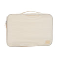 Crossing Waterproof Rayon Checked Packing Cube M - Beige