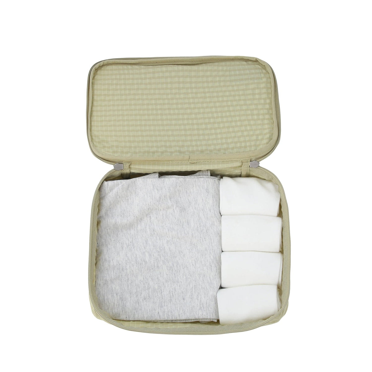 Crossing Waterproof Rayon Checked Packing Cube Set (2-Piece Set) - Green