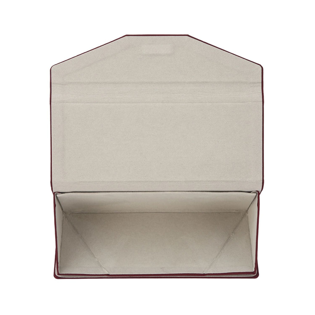 Crossing Waterproof Ripstop Nylon Foldable Glasses Case - Burgundy