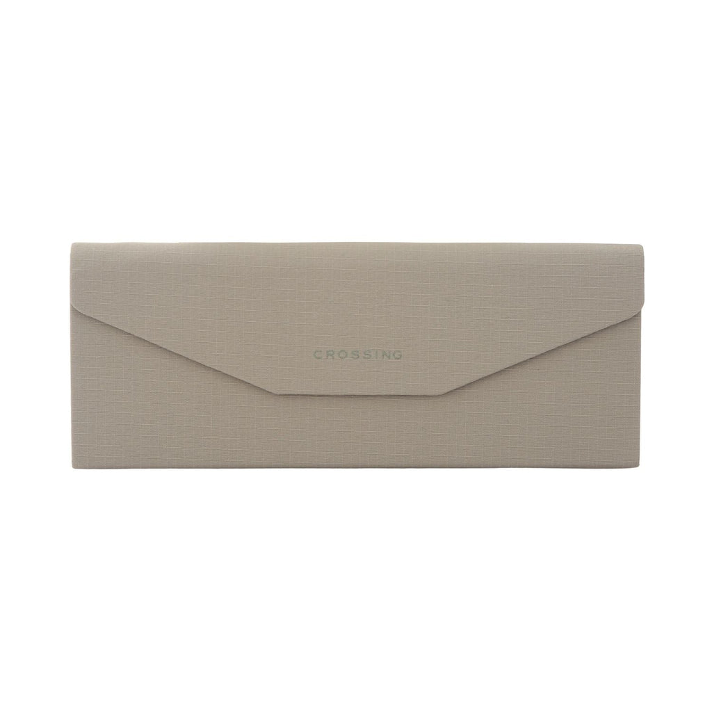 Crossing Waterproof Ripstop Nylon Foldable Glasses Case - Grey