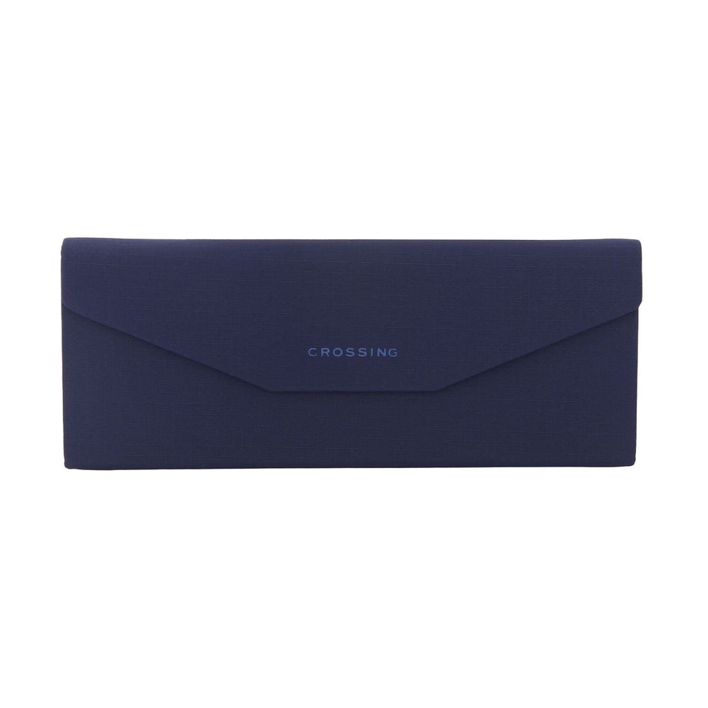 Crossing Waterproof Ripstop Nylon Foldable Glasses Case - Navy