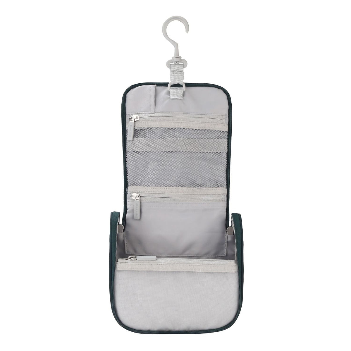 Crossing Waterproof Ripstop Nylon Hanging Toiletry Kit - Forest Green