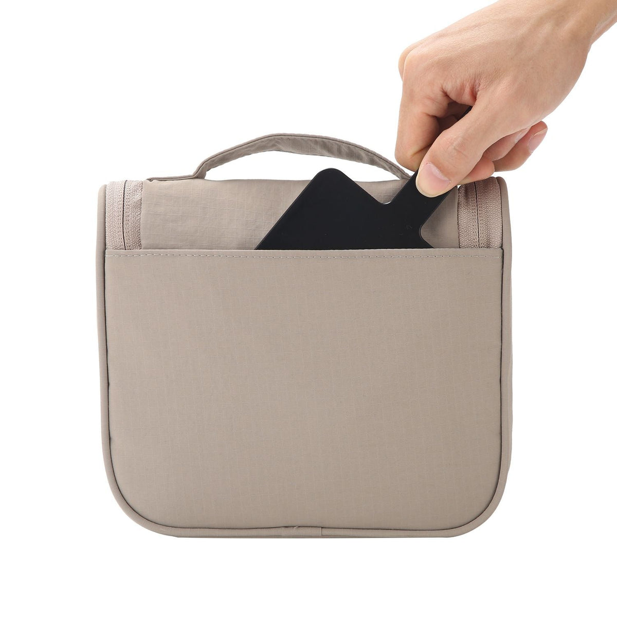 Crossing Waterproof Ripstop Nylon Hanging Toiletry Kit - Light Grey