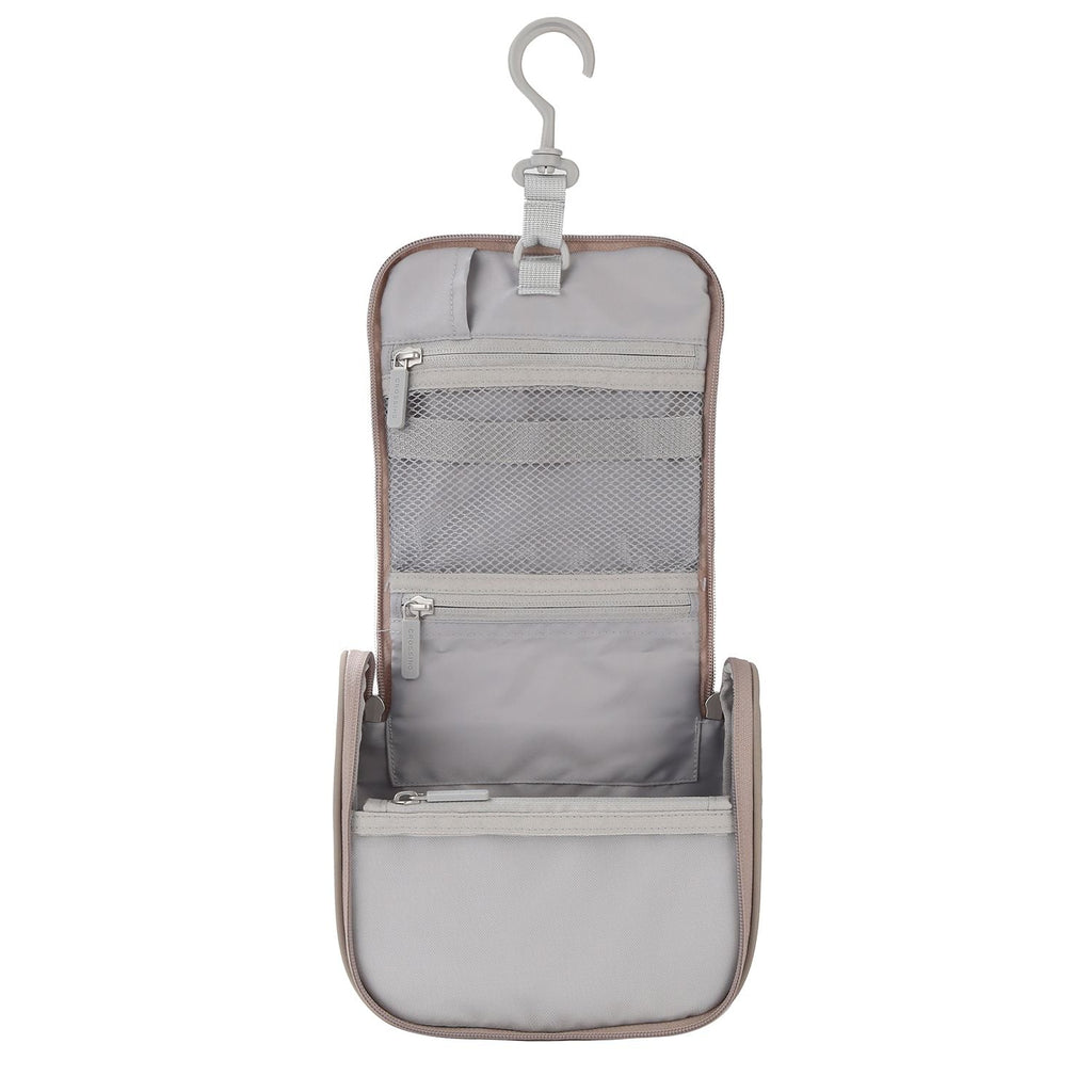 Crossing Waterproof Ripstop Nylon Hanging Toiletry Kit - Light Grey