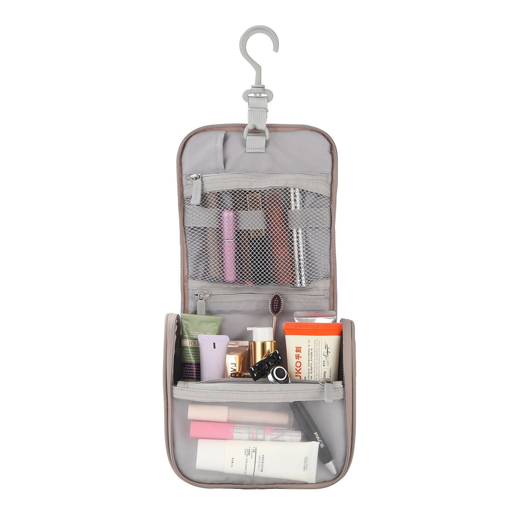 Crossing Waterproof Ripstop Nylon Hanging Toiletry Kit - Light Grey