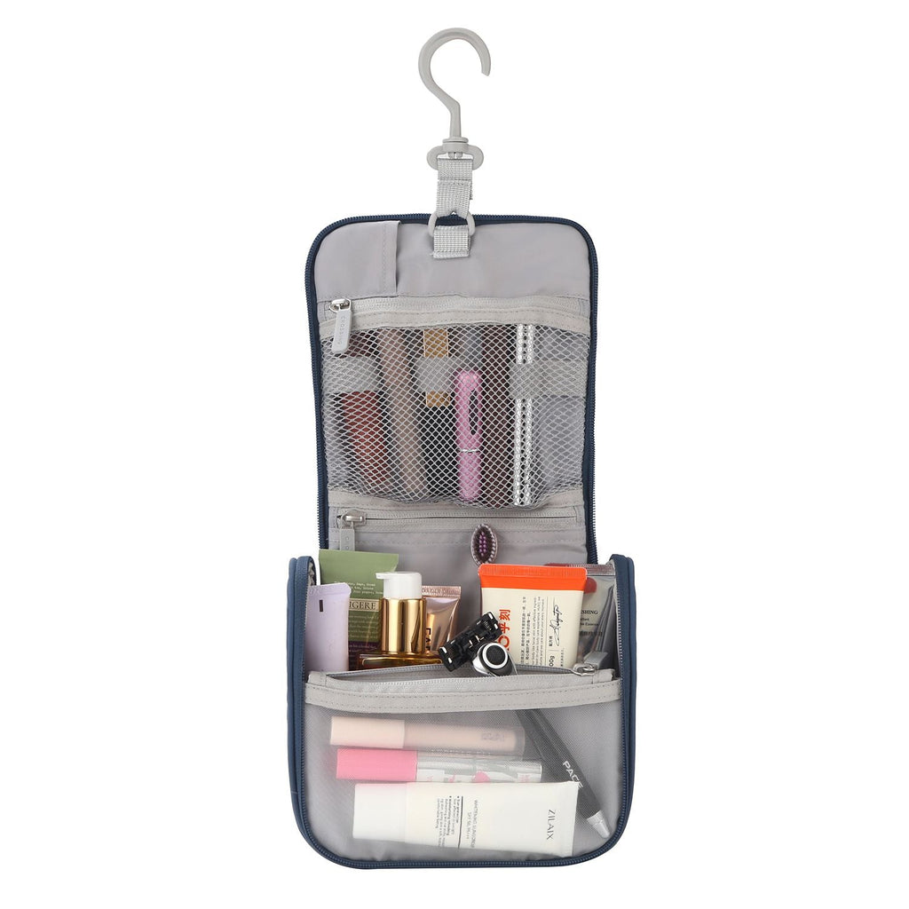 Crossing Waterproof Ripstop Nylon Hanging Toiletry Kit - Smoke Blue
