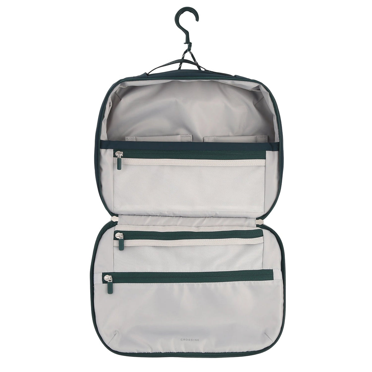 Crossing Waterproof Ripstop Nylon Hanging Toiletry Pro Plus - Forest Green