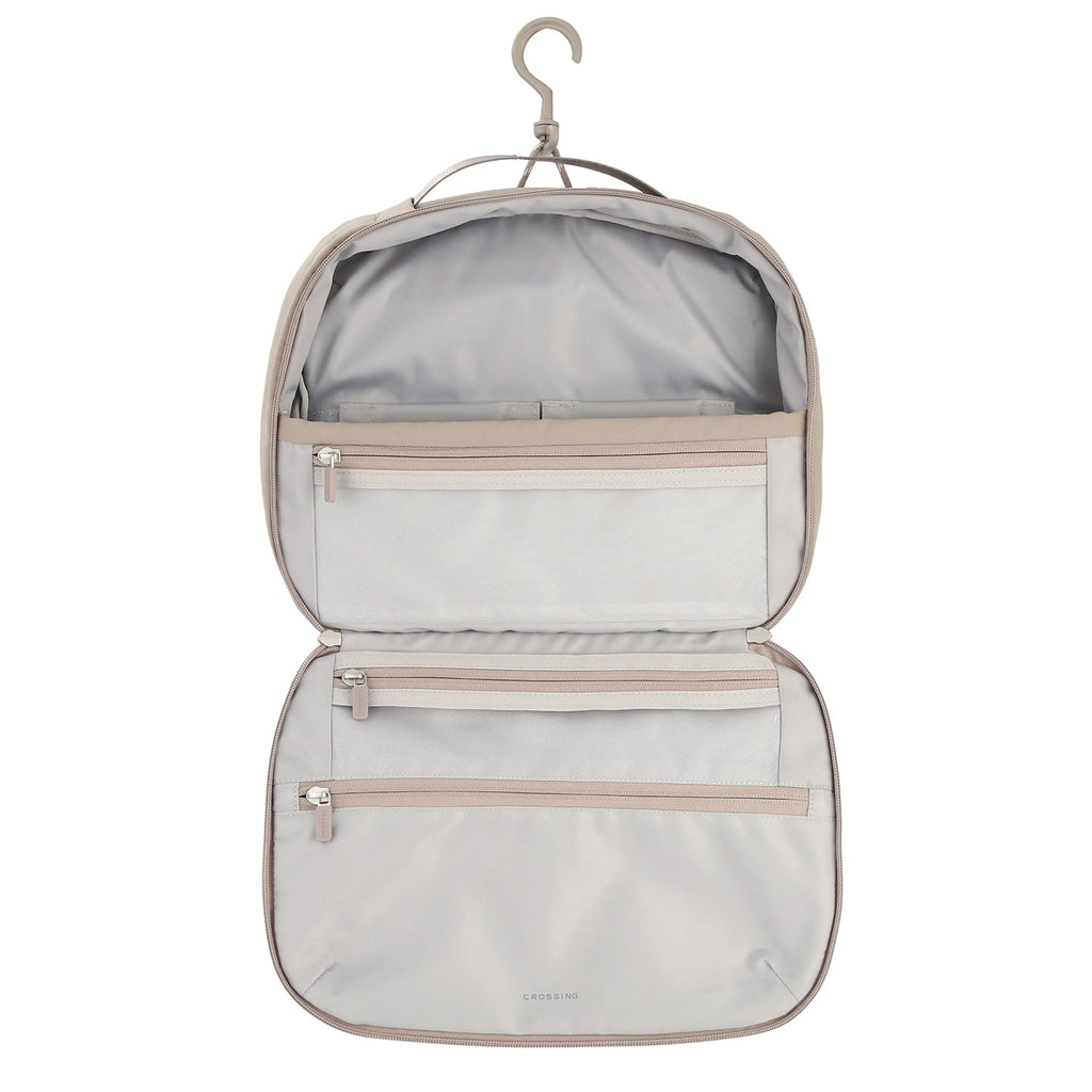 Crossing Waterproof Ripstop Nylon Hanging Toiletry Pro Plus - Light Grey