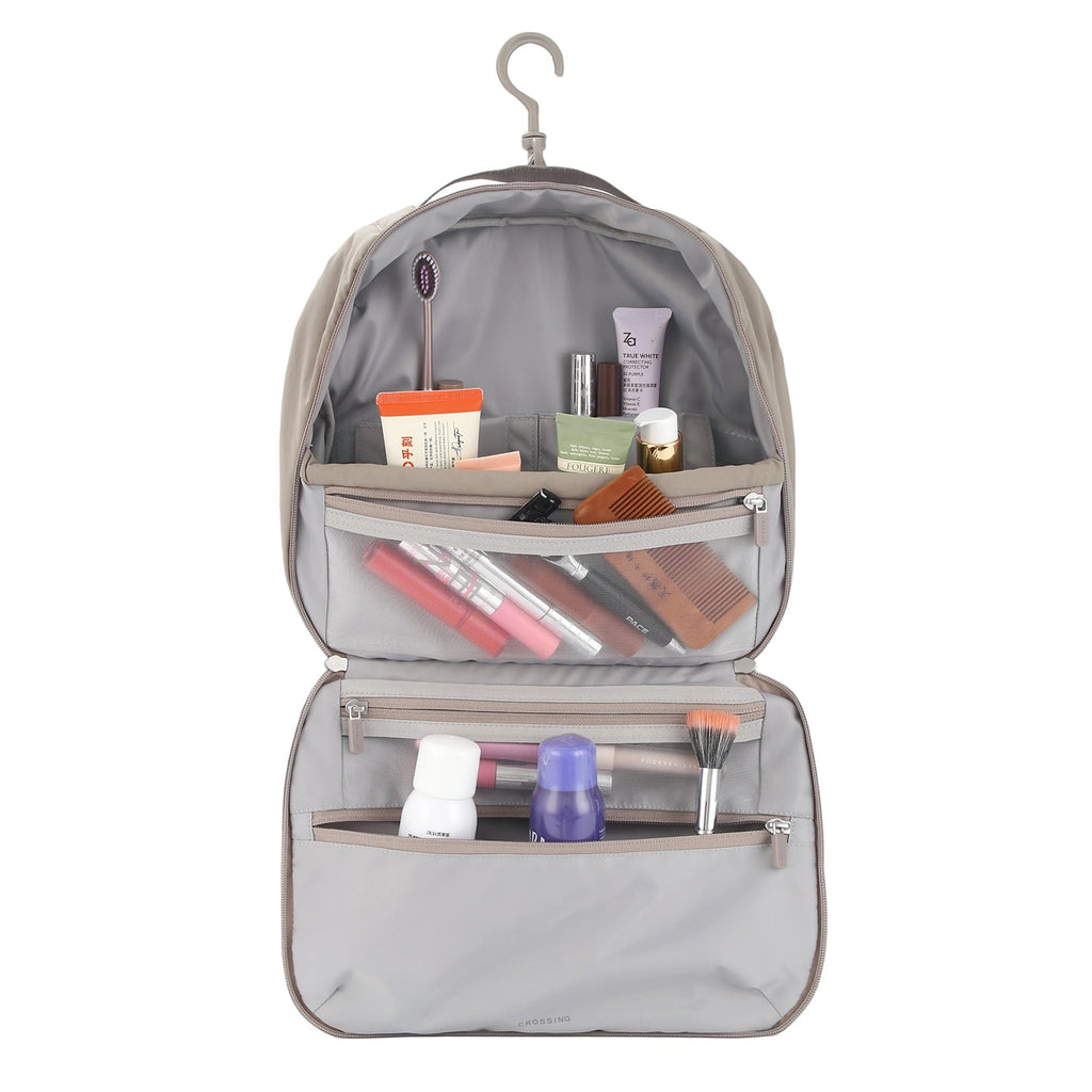Crossing Waterproof Ripstop Nylon Hanging Toiletry Pro Plus - Light Grey