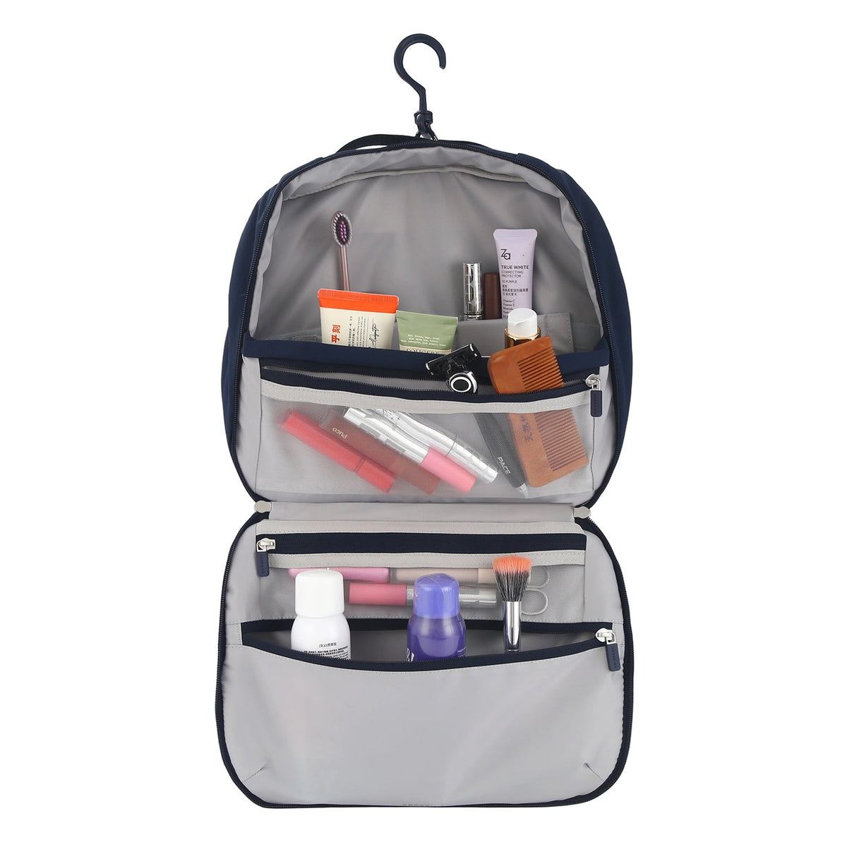 Crossing Waterproof Ripstop Nylon Hanging Toiletry Pro Plus - Navy