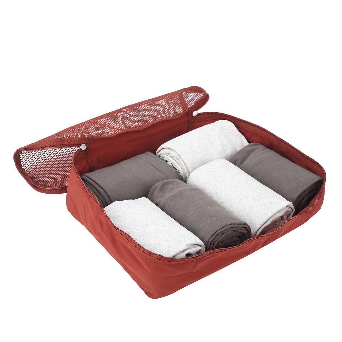 Crossing Waterproof Ripstop Nylon Packing Cube M - Rust Orange