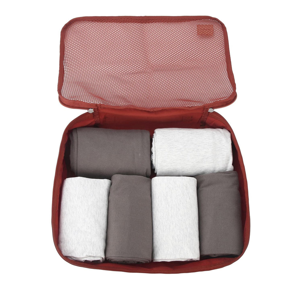 Crossing Waterproof Ripstop Nylon Packing Cube M - Rust Orange