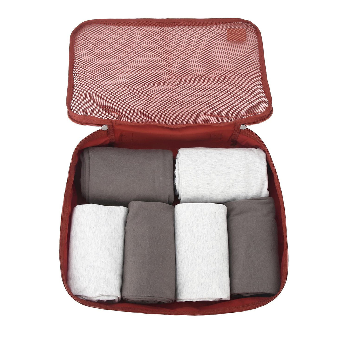 Crossing Waterproof Ripstop Nylon Packing Cube M - Rust Orange