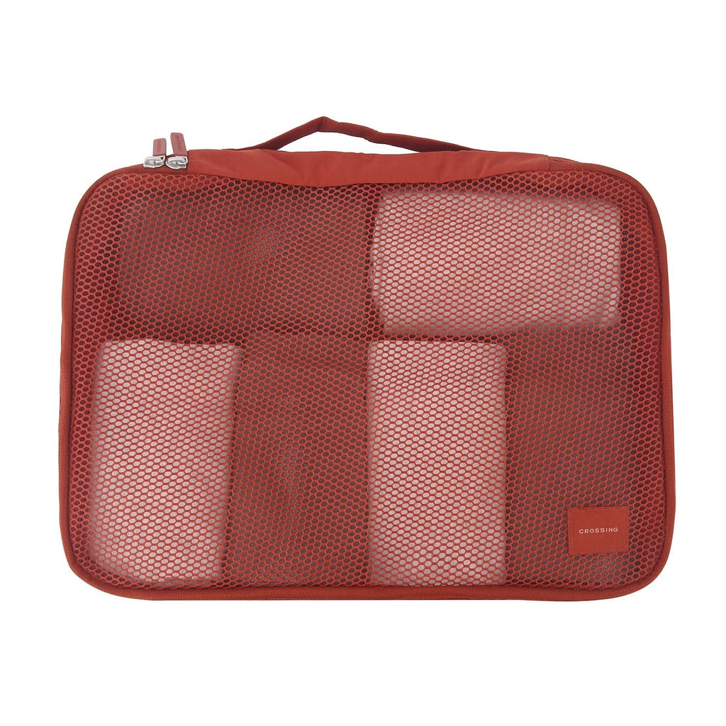 Crossing Waterproof Ripstop Nylon Packing Cube M - Rust Orange