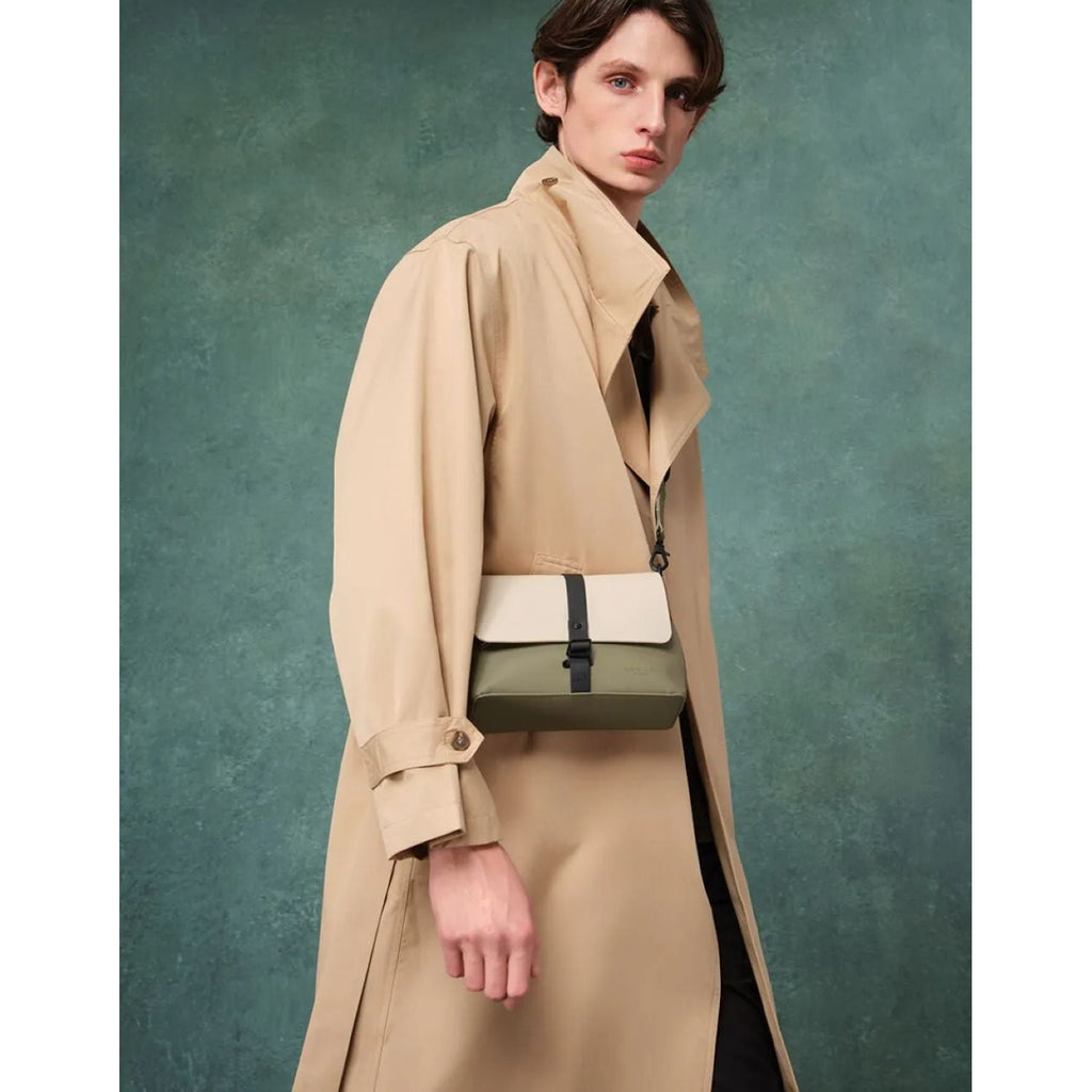 Gaston Luga Splash Crossbody Bag - Cloud Cream/Sage
