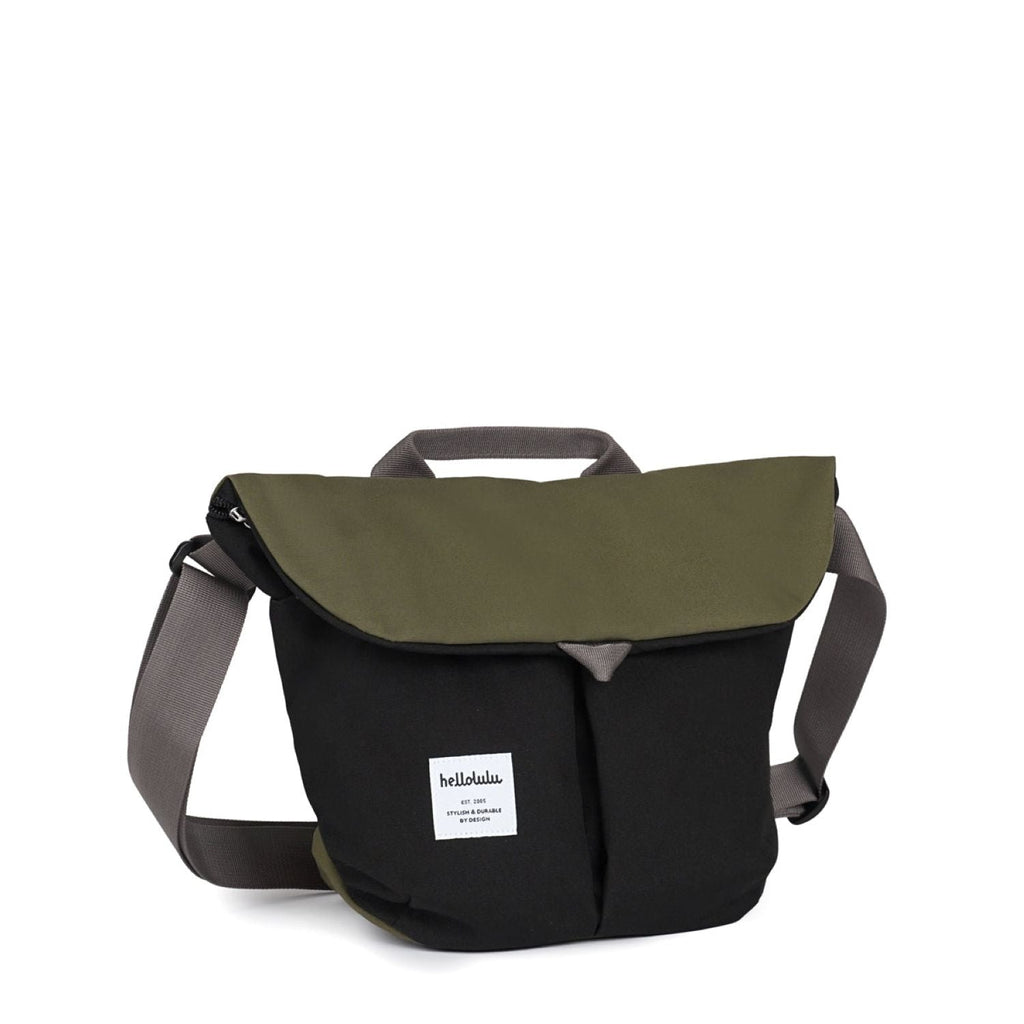 Hellolulu Kasen Shoulder Bag Recycled (Capulet Olive/Flat Black)