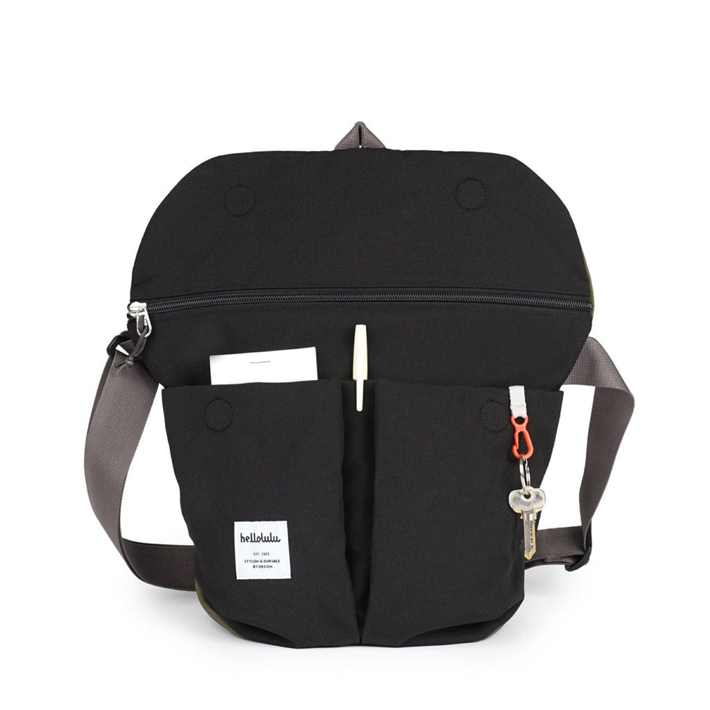 Hellolulu Kasen Shoulder Bag Recycled (Capulet Olive/Flat Black)