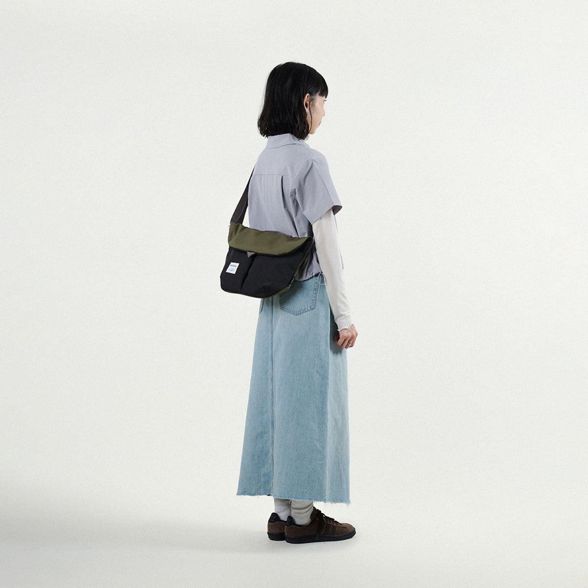 Hellolulu Kasen Shoulder Bag Recycled (Capulet Olive/Flat Black)