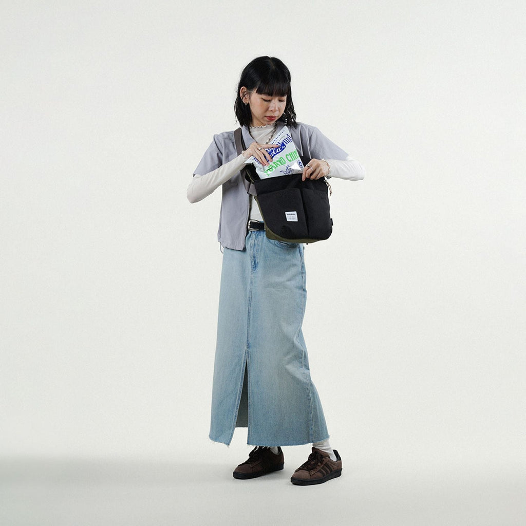 Hellolulu Kasen Shoulder Bag Recycled (Capulet Olive/Flat Black)
