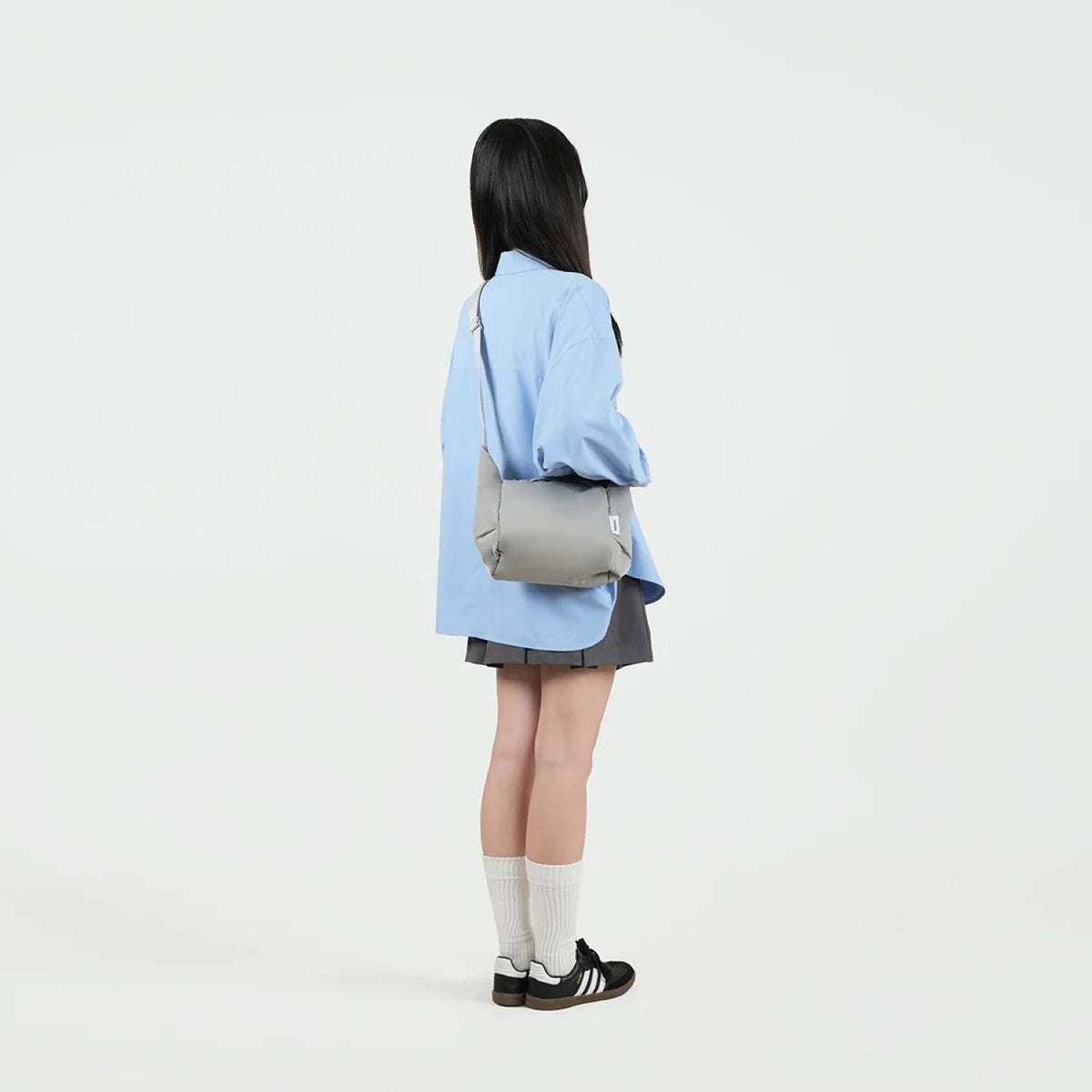 Hellolulu Milo All Day Shoulder Bag S (Neutral Gray)