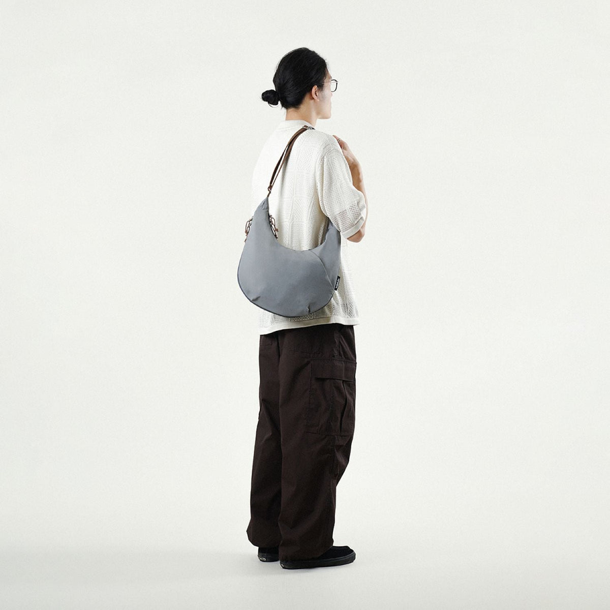 Hellolulu Zion Expandable Hobo Bag (Pearl Gray)