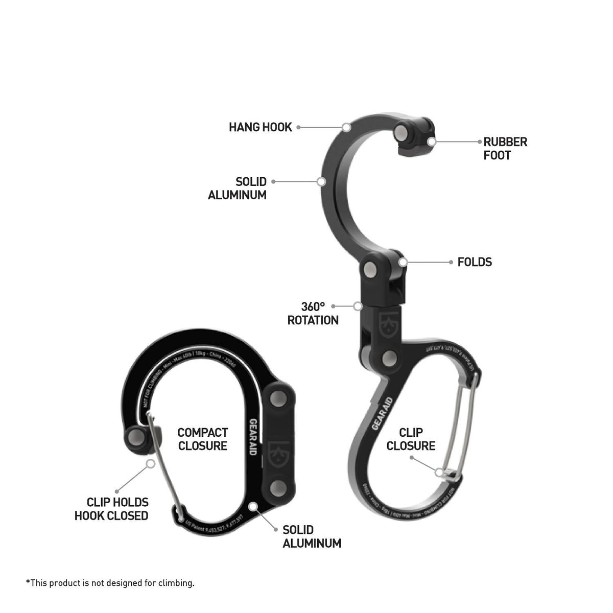 Heroclip Carabiner Mini - Forest Green