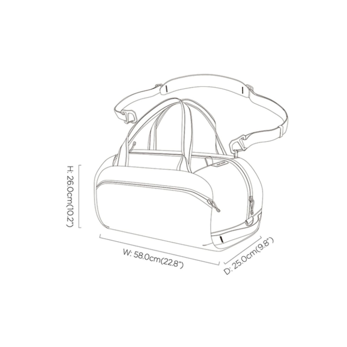 ALPAKA Momentum Duffel Axodyne Hybrid (Grey)