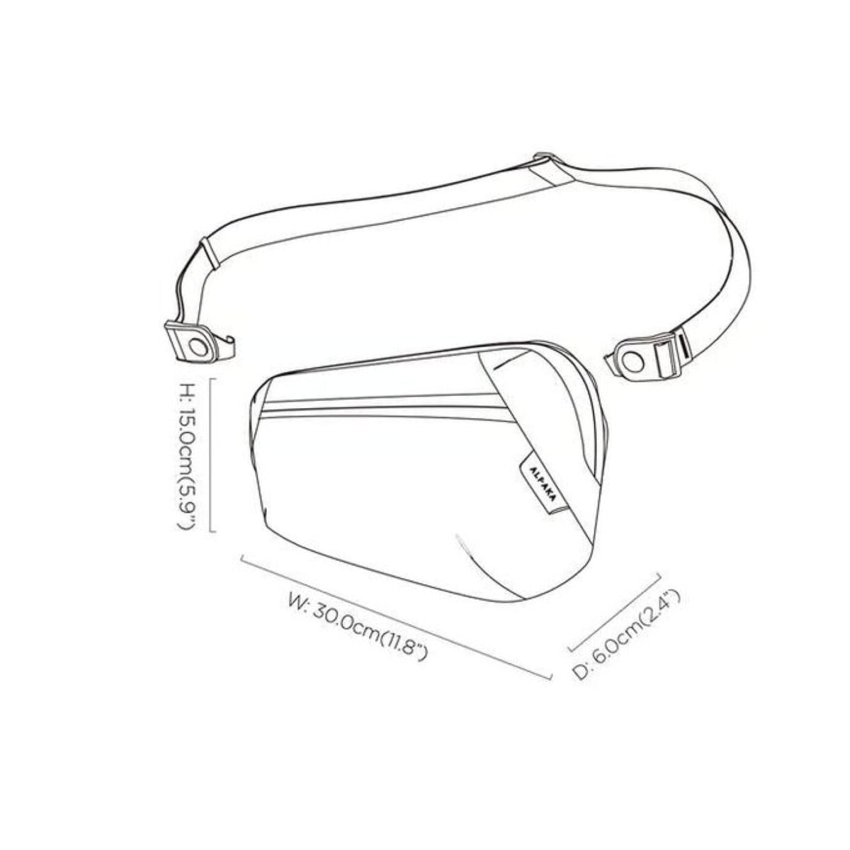 ALPAKA Momentum Sling Axodyne Hybrid (Grey)