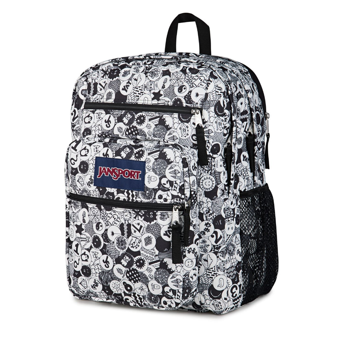Jansport Big Student - Doodle Dots Black/White/Grey