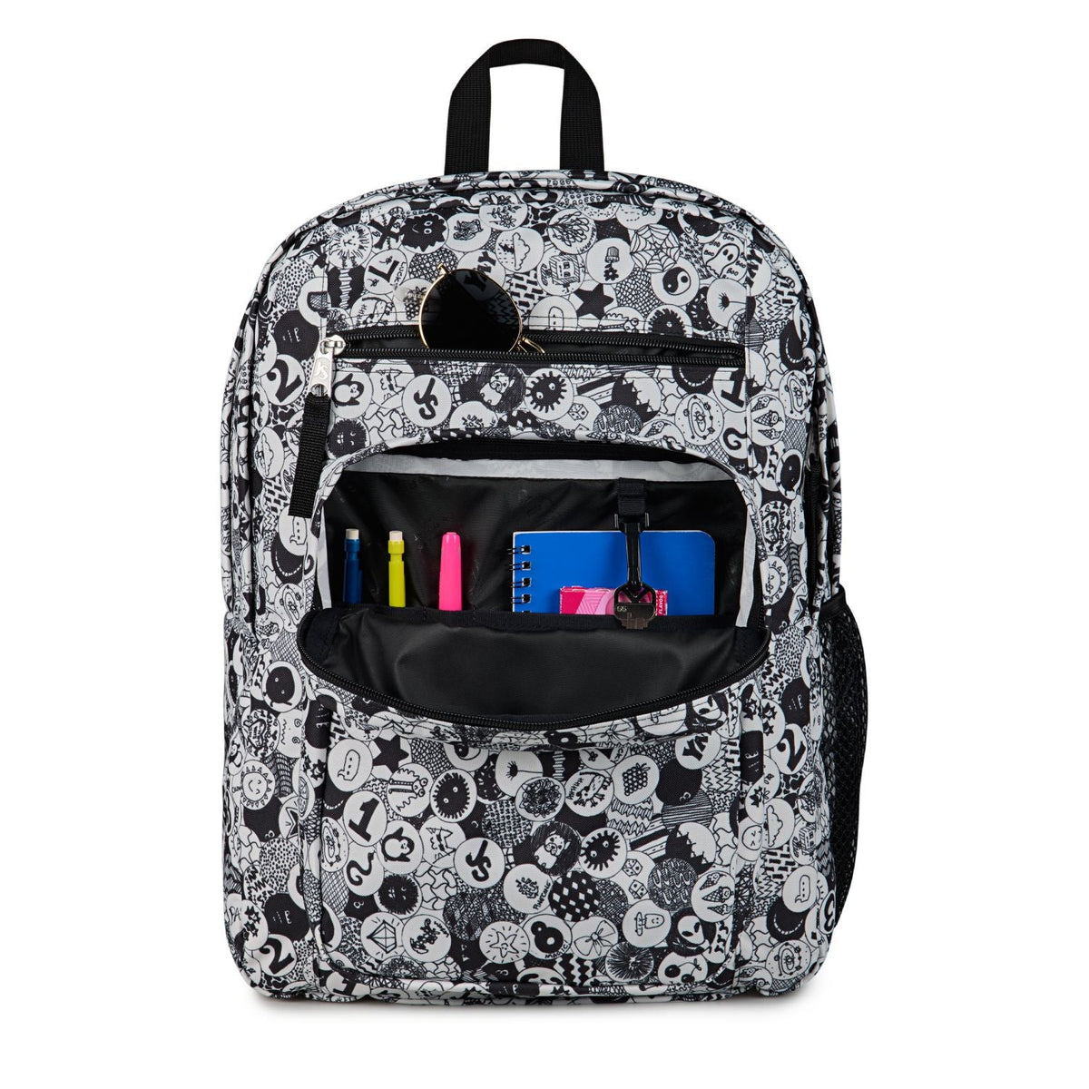 Jansport Big Student - Doodle Dots Black/White/Grey