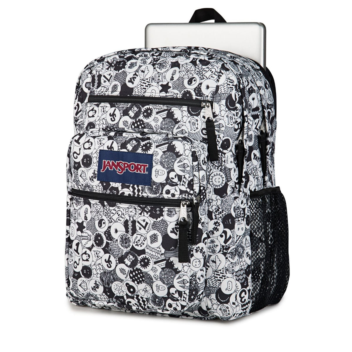Jansport Big Student - Doodle Dots Black/White/Grey