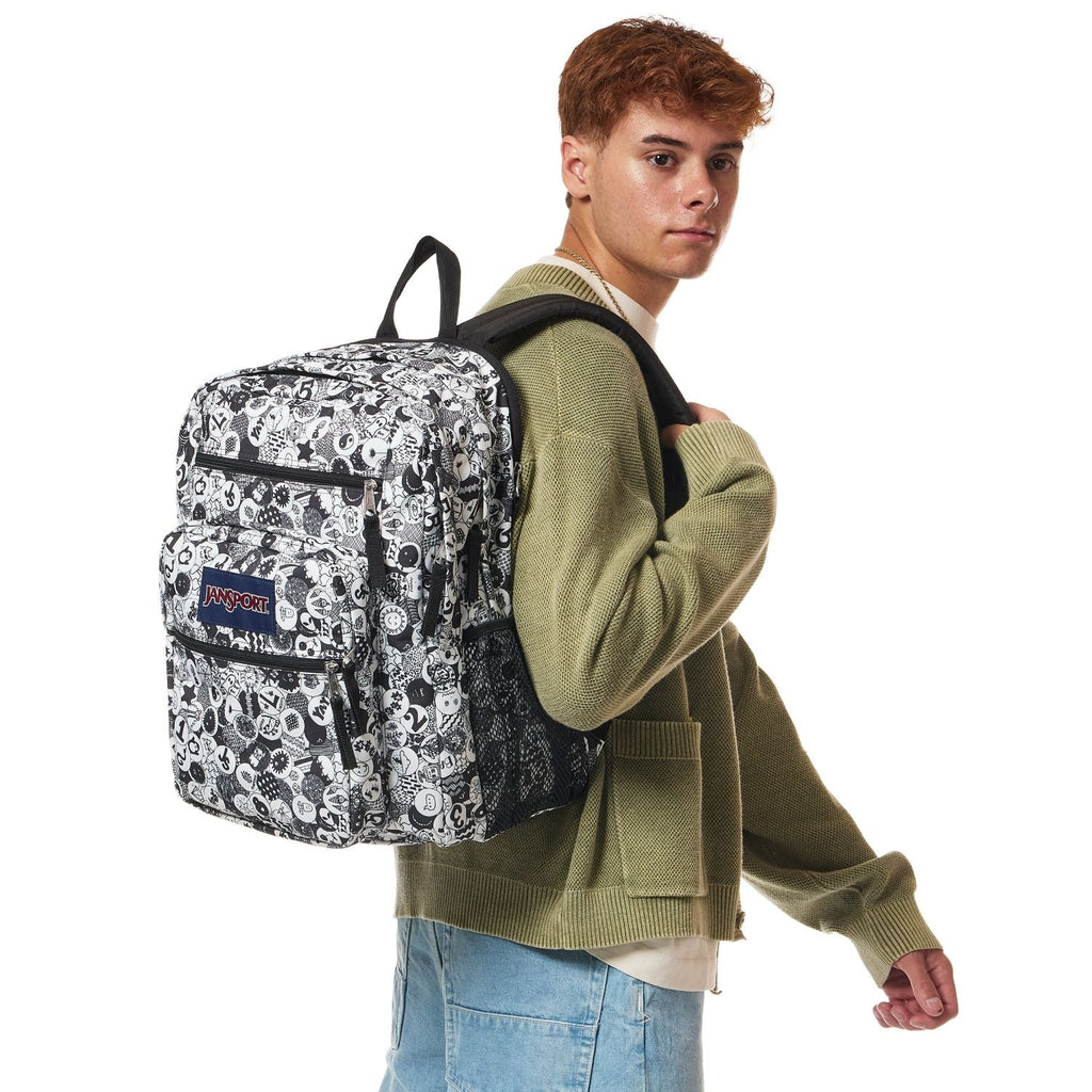 Jansport Big Student - Doodle Dots Black/White/Grey