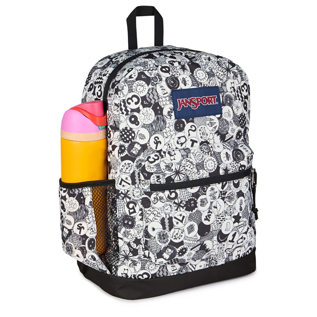 Jansport Cross Town - Doodle Dots Black/White/Grey