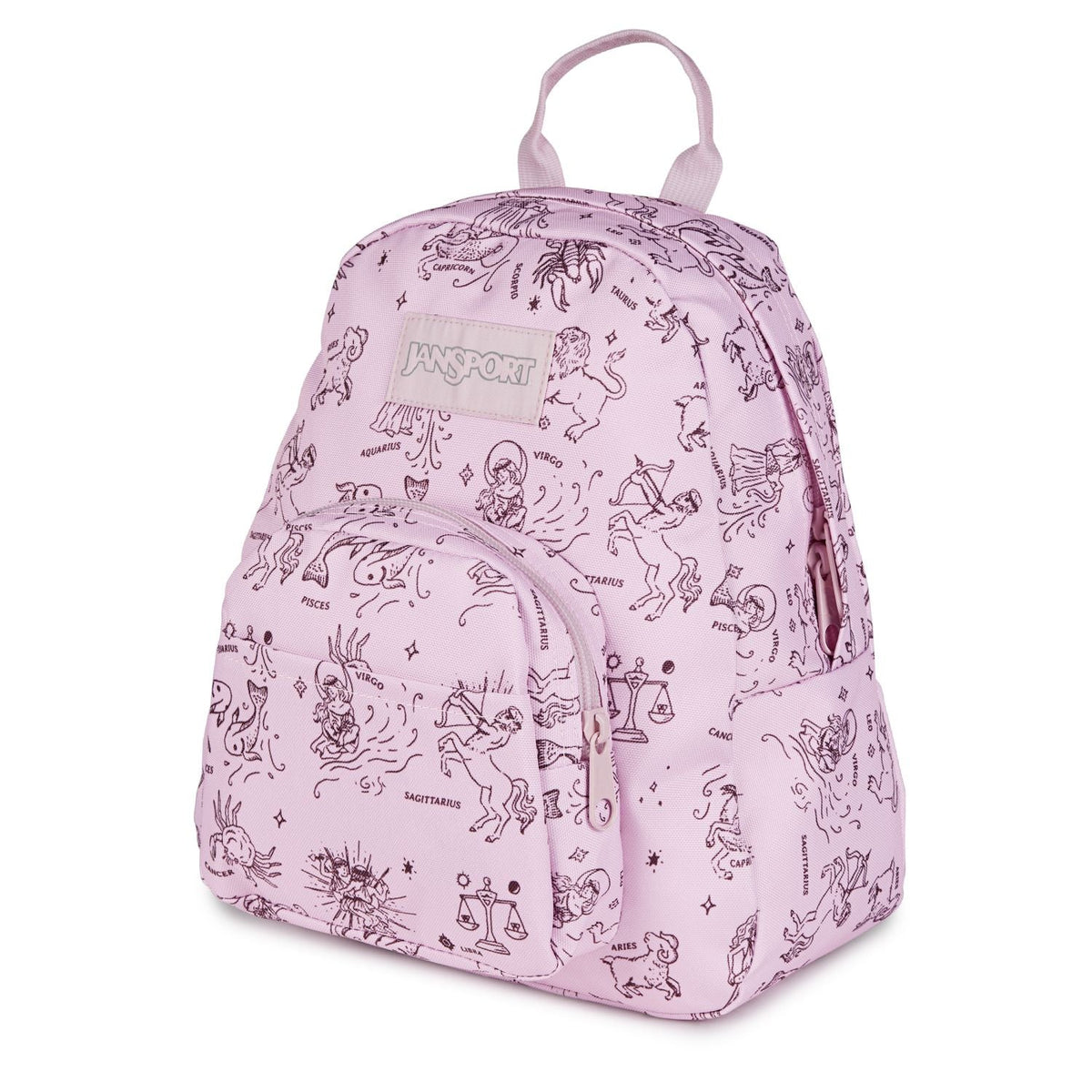 Jansport Half Pint Mini Backpack- Horoscope Horizons Pink Ice/Mahogany Haze