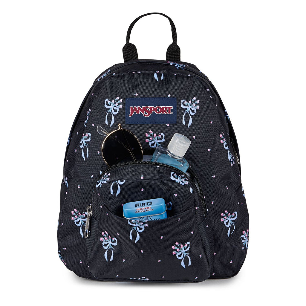 Jansport Half Pint Mini Backpack - Pastel Petals Black/Blue/Pink/Green