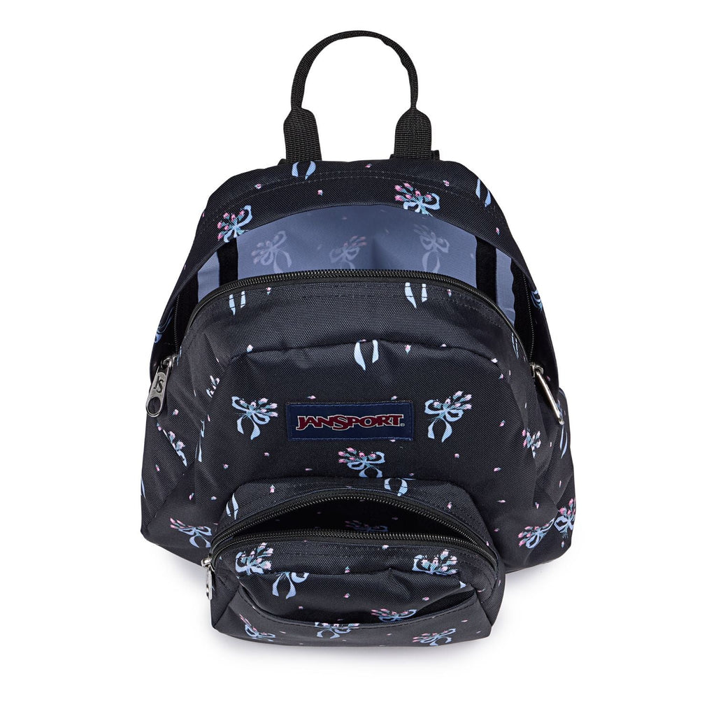 Jansport Half Pint Mini Backpack - Pastel Petals Black/Blue/Pink/Green