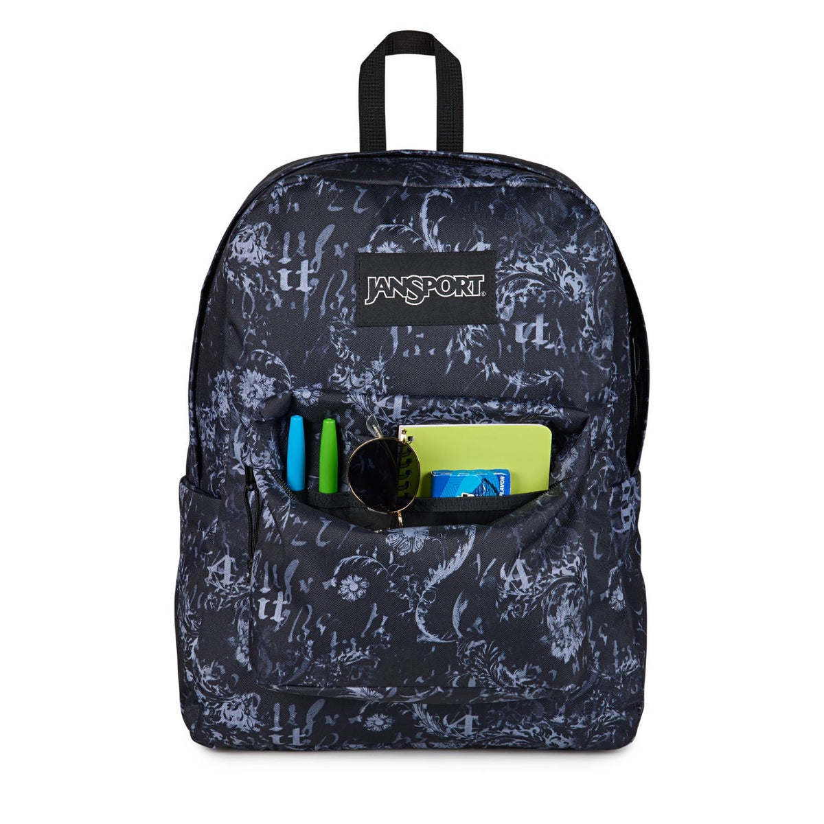 Jansport Superbreak Plus - Afflicted Black/Charcoal/Dk Grey