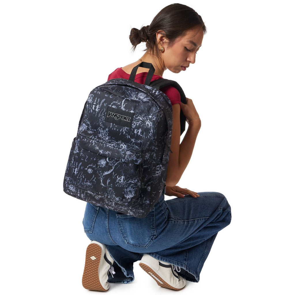 Jansport Superbreak Plus - Afflicted Black/Charcoal/Dk Grey