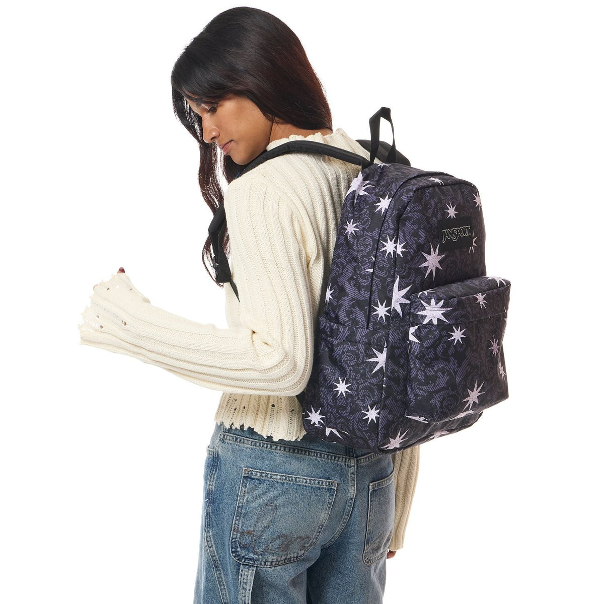 Jansport Superbreak Plus - Castle Tapesty Black/Charcoal/Silver